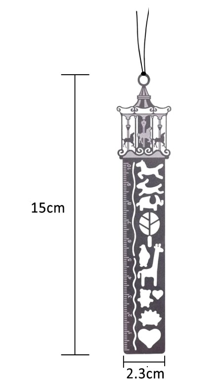 ネット限定】 即日出荷 4枚セット しおり 栞 ステンシル 定規 物差し テンプレート 描画ルーラー 多機能 ブックマーク ステンレス製 金属  qdtek.vn