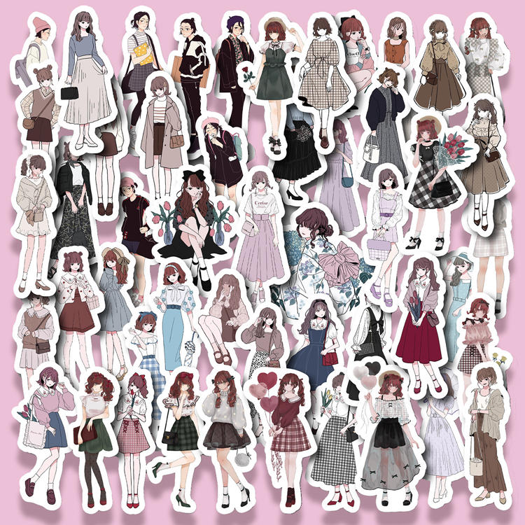 楽天市場】即日出荷 海外 人物シール フレークシール 大きめ 女の子