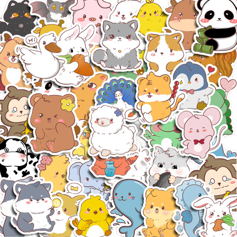 かわいい動物キャラクターシール 4シート入り miw_80362_370_1.jpg