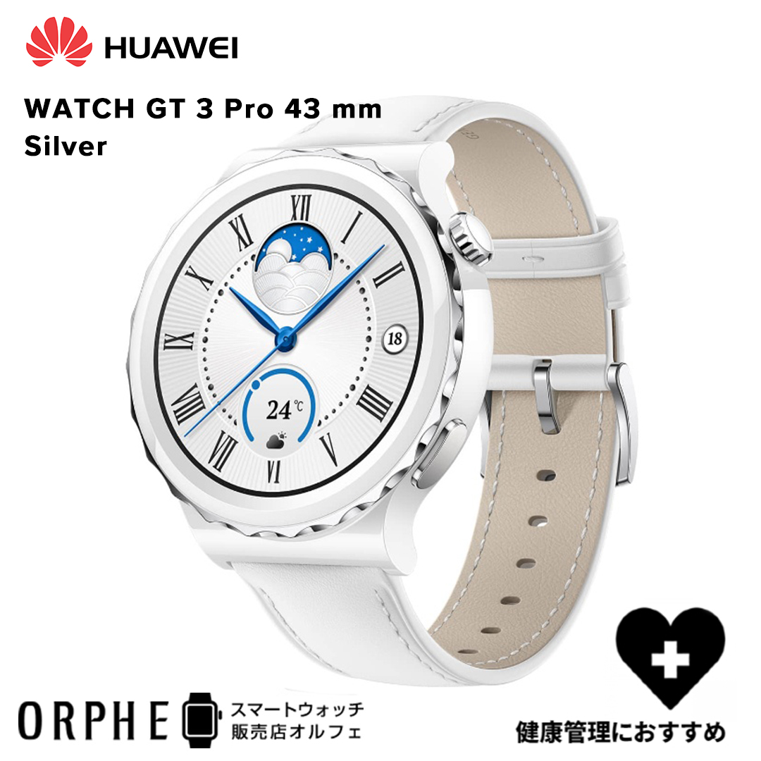 売買 ファーウェイ HUAWEI WATCH GT3Pro 43mm Silver シルバー 時計