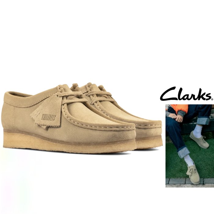 楽天市場】Clarks【 クラークス 】【 Wallabee 】low cut Maple