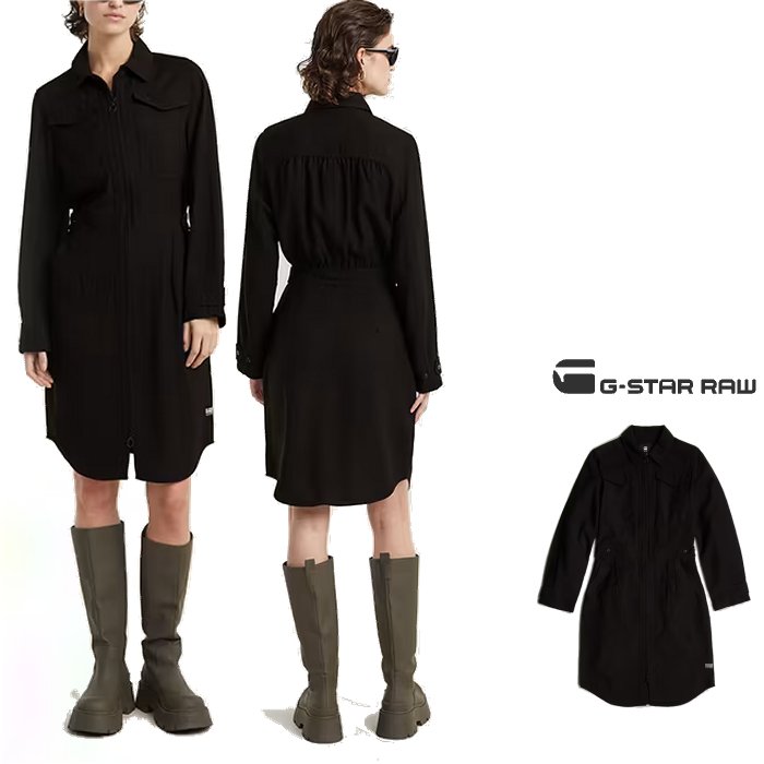 G-STAR Giubbotto Donna Officer Jacket 2.0 – Nero (dk Black), Taglia L – Comfort E Stile Originale
