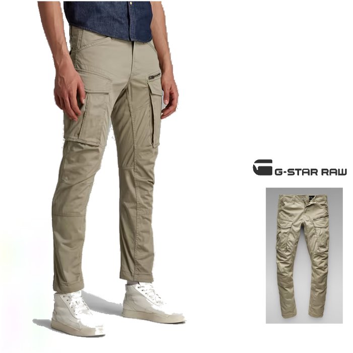 G-STAR　RAW 【 ジースターロウ 】 【 Rovic Zip 3D Straight Tapered Pant 】CARGO PANTS D02190-5126-6059 3D・ストレート・テーパード　カーゴパンツ color【 Dune 】ベージュ
