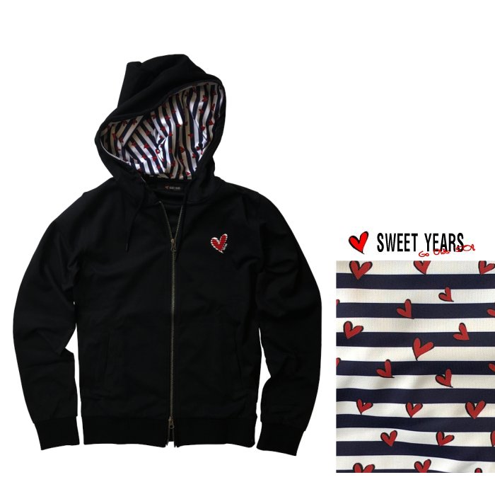 格安即決 楽天市場 Sweet Years スィートイヤーズ sy Regular Zip Hoodieスウェット ジップパーカーcolor Black ブラック Orsay オルセー Brand インポート 楽天 Sda Org Sg