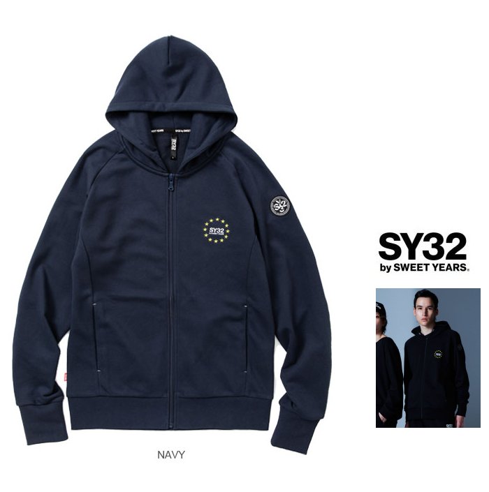 ■■SALE■■【 スィートイヤーズ 】TNS1715 NV【WORLD STAR ZIP HOODIE】ワールドスター・ZIPパーカーBASIC ZIP HOODIEcolor:【 NAVY 】ネイビー｜ORSAY オルセー BRAND インポート