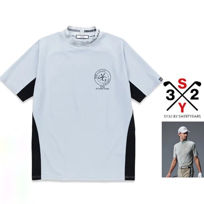 ■■SALE■■\u003cBR\u003eSY32 by SWEET YEARS ★ GOLF\u003cBR\u003e【 スィートイヤーズ 】\u003cBR\u003eSYG-24SABS11【 CARVICO 404 REVOLUTIONAL SYG MOCK 】\u003cBR\u003e伸ばすこと・ロゴタイプ\u003cBR\u003e半袖・モックネック・シャツ\u003cBR\u003ecolor:【 L.GRAY 】点火装置薄墨色