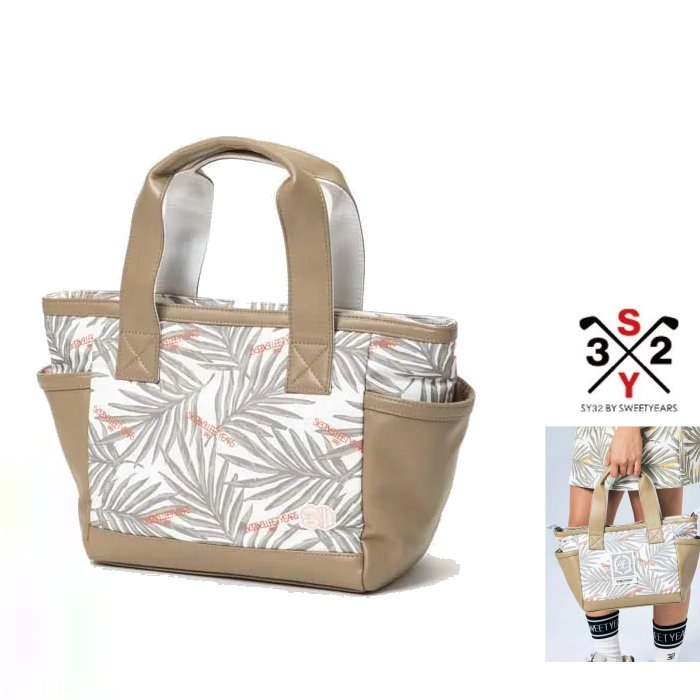 SY32 by SWEET YEARS ★ GOLF 【 スィートイヤーズ 】 SYG-26S9-11【 PUNCHING GRAPHIC CART BAG 】 グラフィック・カートバッグ color:【 BEIGE 】ベージュ