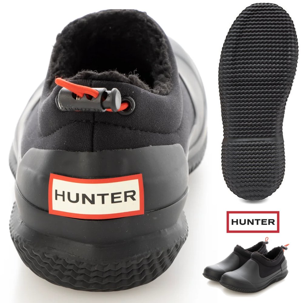 Hunter Boots ハンター レディース アンクル ラバー ブーツ Hunter Womens Original Sherpa Shoe ショート シェルパ ラバーブーツ 長靴color Black ブラック Ceconsolidada Cl