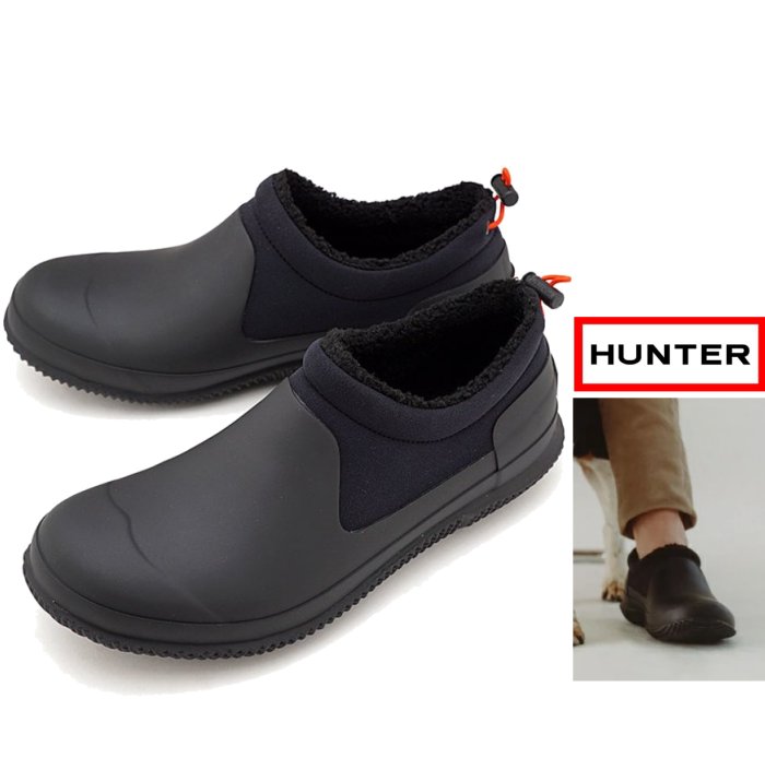 \u003cBR\u003eHUNTER BOOTS【山立ち】メンズ\u003cBR\u003e アンクル・天然ゴム ブーツ\u003cBR\u003e【 HUNTER MENS ORIGINAL SHERPA SHOE 】\u003cBR\u003e遊撃手・シェルパ・天然ゴムブーツ・長靴\u003cBR\u003eメンズ 一風変わった インシュレイティド\u003cBR\u003ecolor ： 【 BLACK 】黒いこと