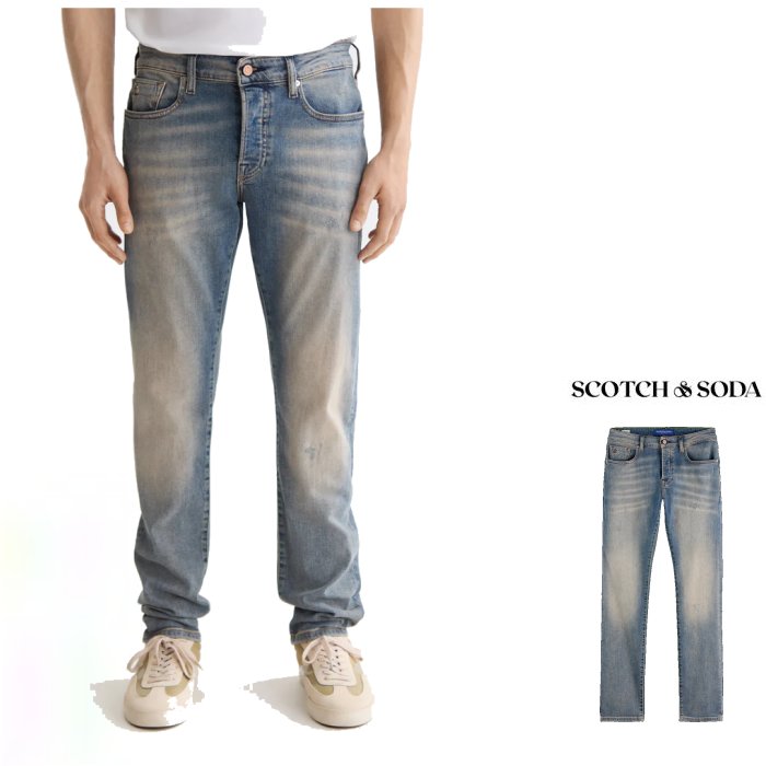 SCOTCH＆SODA【 スコッチ&ソーダ 】 181735【 REGULAR SLIM FIT DENIM・RALSTON 】ラルストン Ralston regular slim fit jeans スリムテーパードFIT・デニムパンツ color：410【 Dirty Bertie 】ダーティービンテージ・ブルー 20,878円