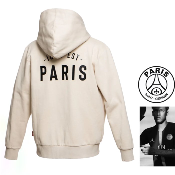 <br>Paris Saint Germain【パリサンジェルマン】正規<br>Fanatics【 ファナティクス 】PS0623SS0001 <br>【 F/Z HOODIE 】<br>パリ・サンジェルマン・エンブレムマーク・フルジップ・フーディーパーカー<br>color【 Oatmeal 】ベージュ
