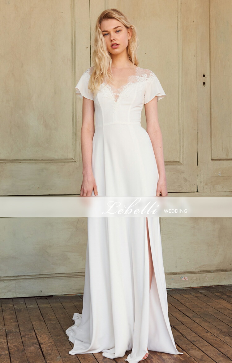 Orsha Take It Before Wedding Dress Fish Tail Slit Shoulder Adult
