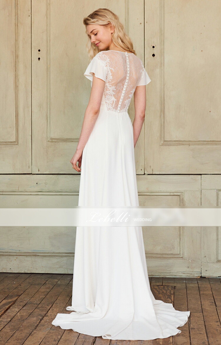 Orsha Take It Before Wedding Dress Fish Tail Slit Shoulder Adult