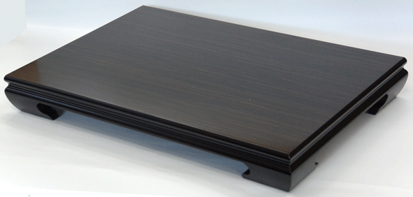黒檀調木製花台（華台）わらび 16号 　幅48×奥行32×高さ6cm