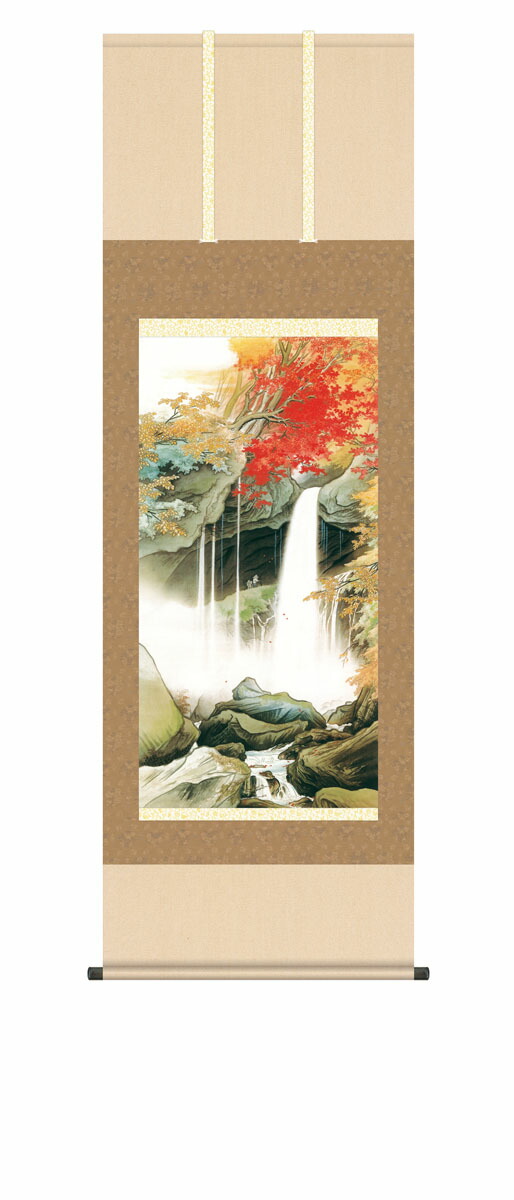 楽天市場】複製名画の掛け軸 川合玉堂 山村春麗 尺五立 幅54.5cm×丈