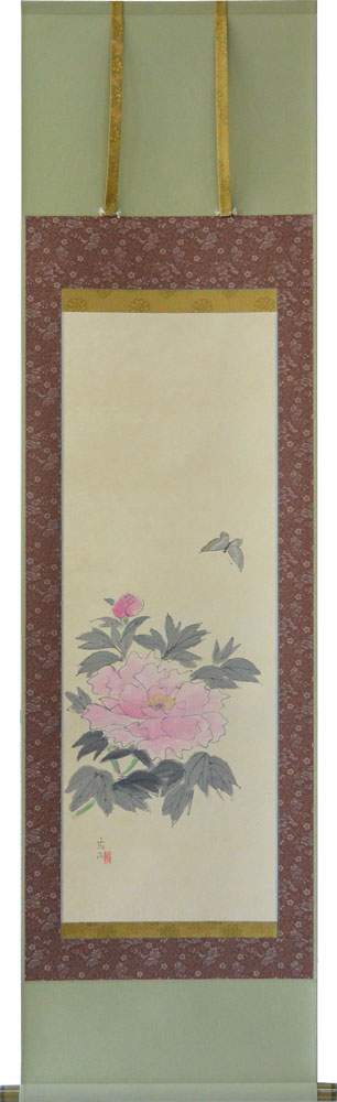 【新品】今井玄花　カチカチ山　掛け軸 新品】今井玄花 カチカチ山 掛け軸