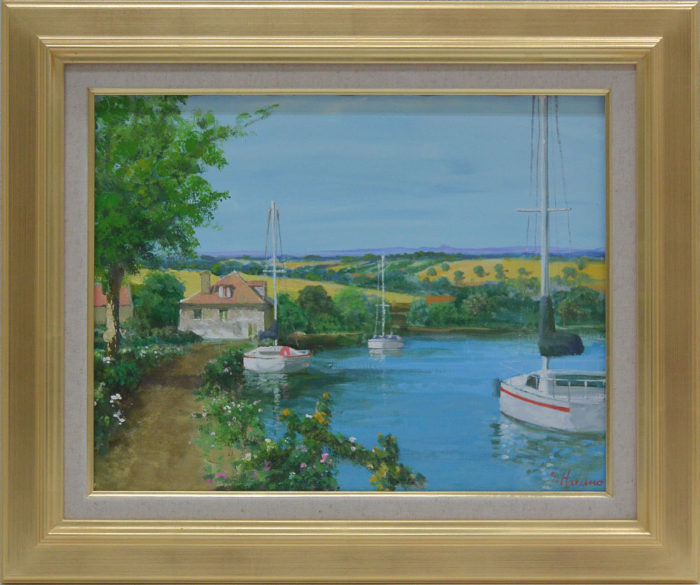 楽天市場】絵画 油絵F4 はな 瀬川竜夫画【当日出荷可能】【送料無料