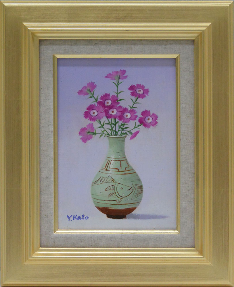 楽天市場】絵画 工藤恵子 油絵・油彩画 『スィートピー』 花