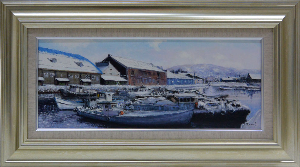 絵画油絵小樽運河 楽天市場】絵画 油絵 小樽運河 （小林幸三） 送料無料 【肉筆