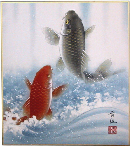 楽天市場】掛軸 松竹梅鶴亀 香泉画(掛け軸 尺五立) 幅54cm×丈