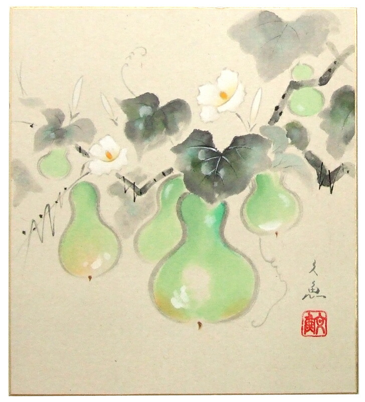 八社宮翠石　肉筆色紙 img63958707.jpg