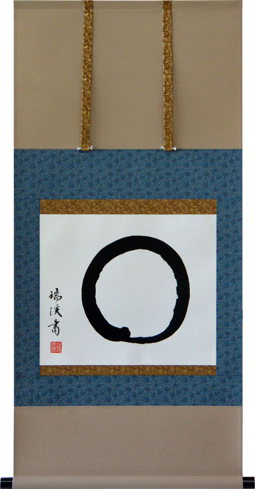 楽天市場】掛軸 彩色山水 保母一峰画(掛け軸 尺五立）幅54.5cm×丈190cm