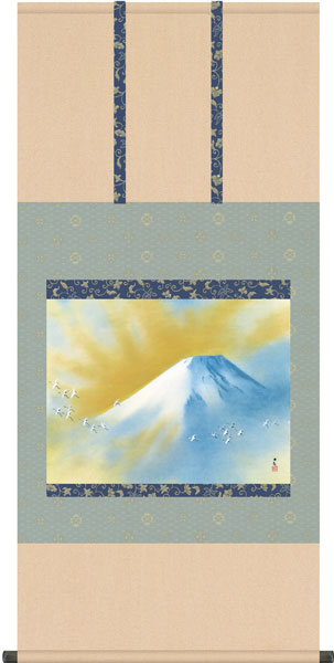 掛け軸　霊峰飛鶴　千里 霊峰飛鶴<small>（軸装）</small> | 商品紹介 | 美術品複製画