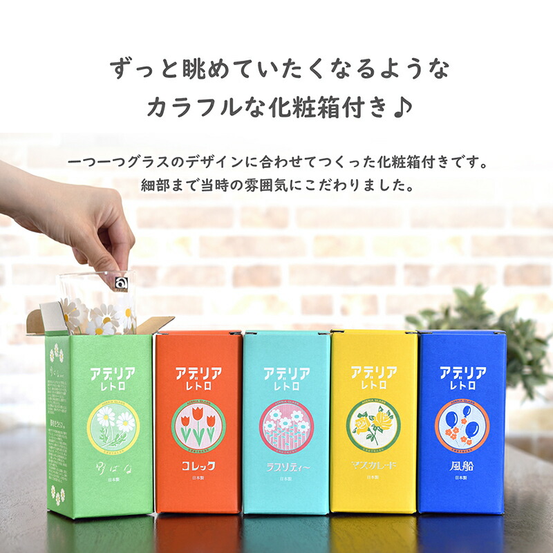 楽天市場 日本製 グラス アデリアレトロ 脚付きグラス 昭和レトロ かわいい おしゃれ コップ レトロ ポップ プリントグラス 食器 おうちカフェ 70年代 アンティーク ヴィンテージ 花 野花 コレック 風船 マスカレード ラプソディー トランパラン