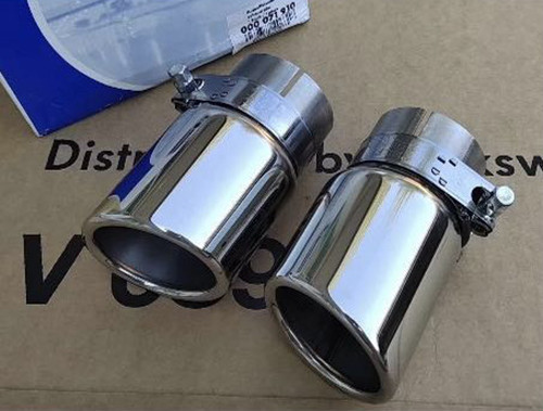 楽天市場 送料無料 Vw フォルクスワーゲン Audi アウディ 1 4t マフラーカッター ツインパイプ セット 欧車 パーツbase 欧車パーツbase