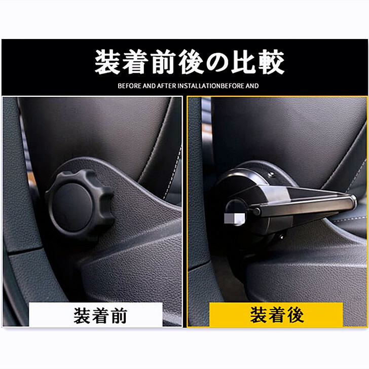 VWフォルクスワーゲンGolfTiguanPassatPoloT-RocTCrossAudiアウディA1A3Q2Q3などに適合シートリクライニングレバーシートアジャスターコントローラー欧車パーツBASE