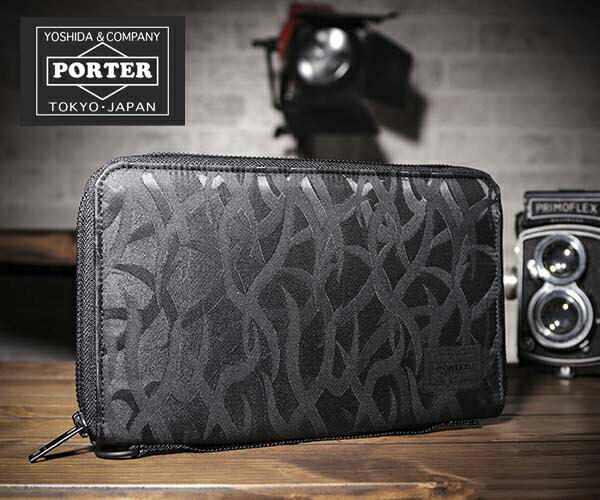 第一ネット Porter 吉田カバン トライバルカモブラック 6 トラベルオーガナイザー ギリー ポーター ラウンドファスナー 彼氏 誕生日プレゼント 男性 ブランド 海外旅行 パスポートケース メンズ オーガナイザー ポーター財布 財布 ケース Soflovegans Com