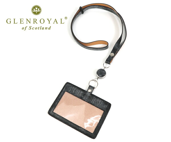 グレンロイヤル フルブライドルレザー IDケース（リール付） GLENROYAL 03-6077