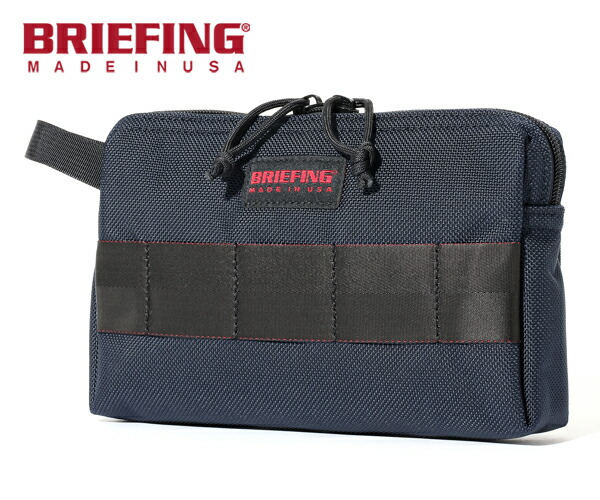 【美品】BRIEFING USA ブラック モバイルポーチL MOBILE POUCH（Lサイズ）（モバイルポーチ Lサイズ）（BRA213A04