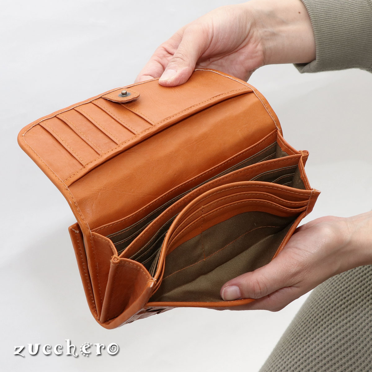 まとめ買いでお得 長財布 カード収納 大容量 25枚以上 2way財布 家計 仕分け やりくり財布 フラップ がま口 本革 レディース イントレチャート Fes フェス ロングウォレット レザー 編み込み メッシュ ヌメ革 フルベジタブルタンニン鞣し ハンドメイド 経年変化