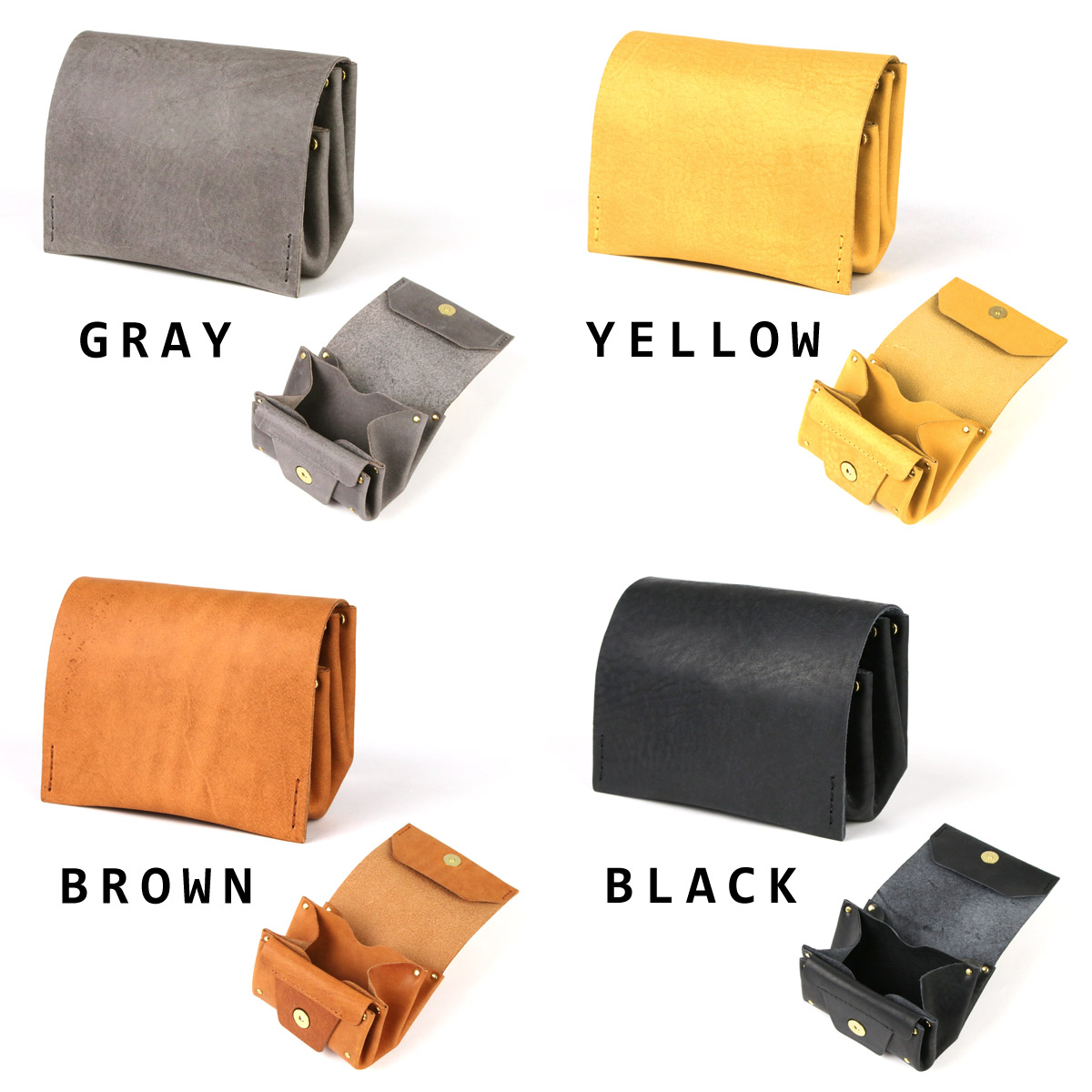 本革財布 ミニ財布【包子（パオズ）】日本製 ヌメ革 吟スリ eureka