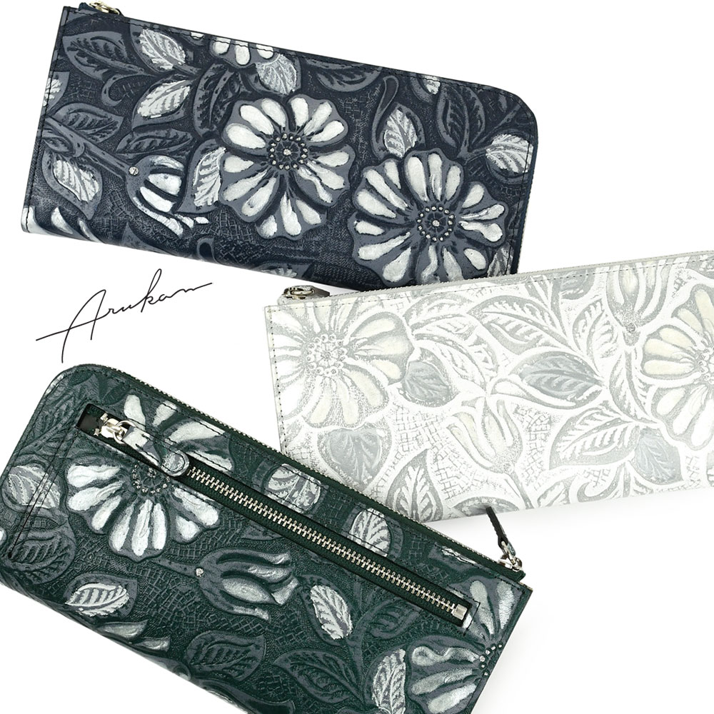 楽天市場】長財布 L字ファスナー レディース アニス Arukan 日本製 本