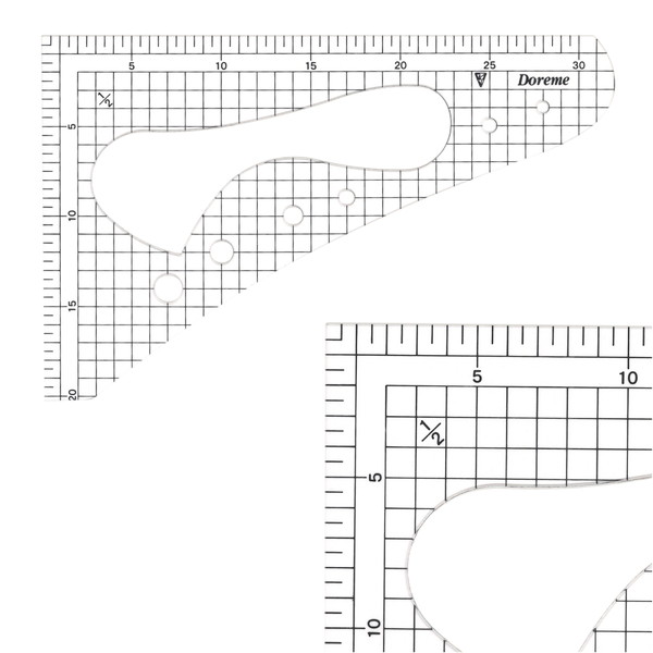 楽天市場 ﾄﾞﾚﾒ透明方眼縮尺定規 計算 変換 表記 図面 地図 計算方法 製図 ノート 洋裁 文化 ドレメ 洋裁教室 ファッションデザイン パターン おさいほう屋 おさいほう屋