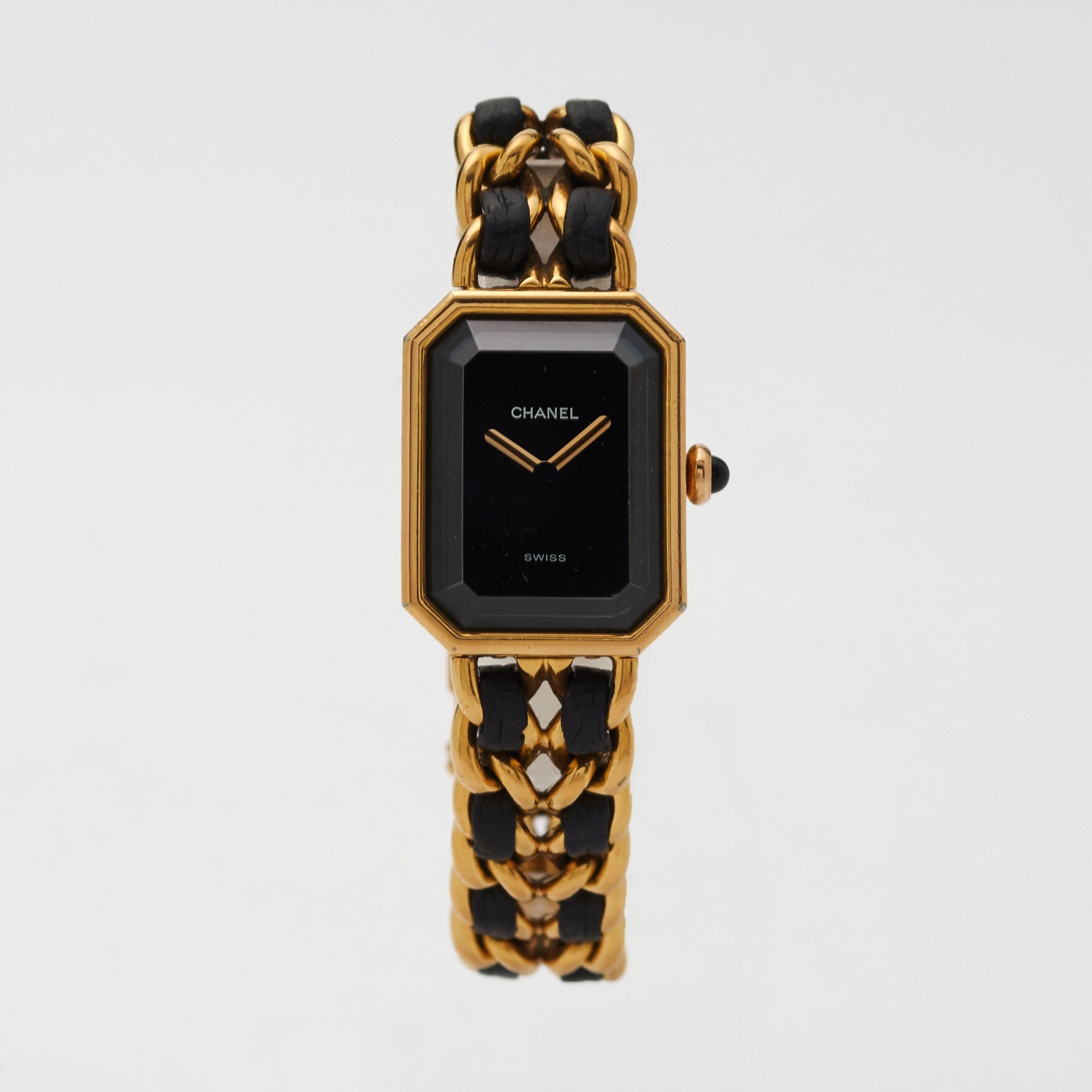 [鑑定済] シャネル CHANEL プルミエールM 腕時計 GP レディース 鑑定済] シャネル CHANEL プルミエールM 腕時計 GP レディース