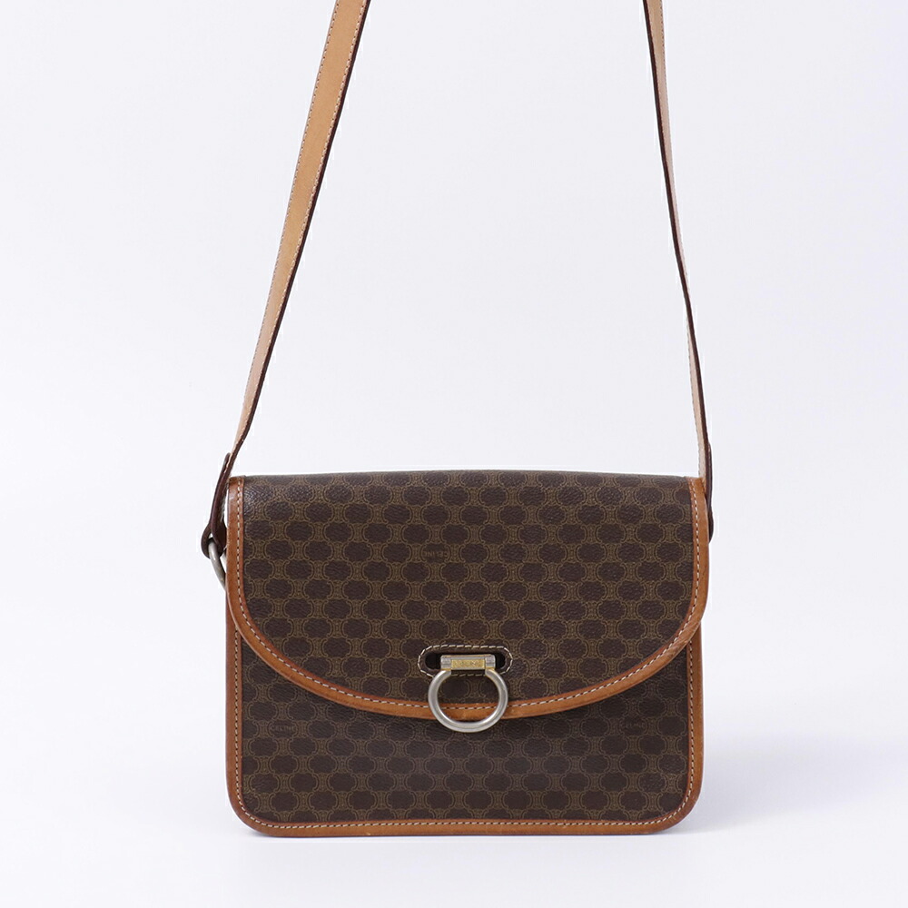 希少✨CELINE ショルダーバック マカダム柄 サークル レザー PVC 楽天市場】セリーヌ ショルダーバッグ PVC レザー マカダム柄