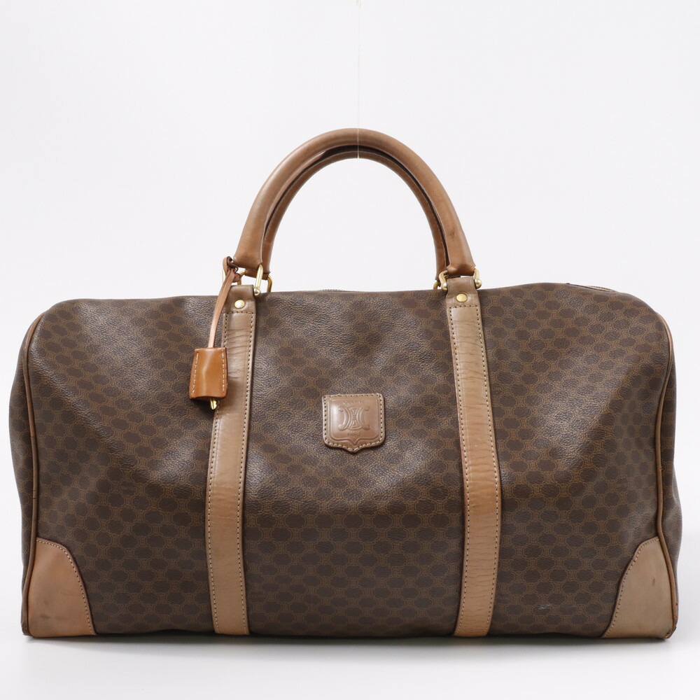 セリーヌ ボストンバッグ マカダム ブラゾン CELINE バッグ 【安心保証】 【中古】 セリーヌ バッグ レディース CELINE BAG
