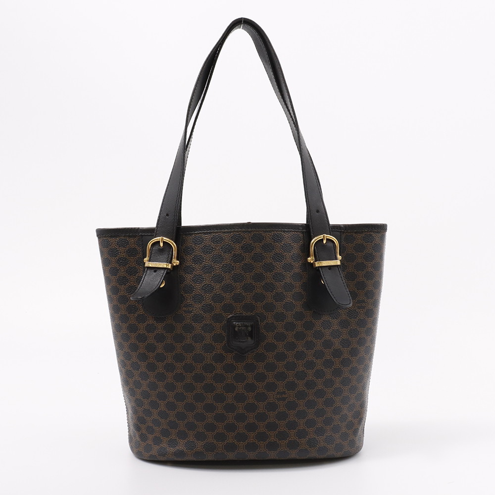 楽天市場】セリーヌ トートバッグ マカダム MC99/2 黒 ブラック