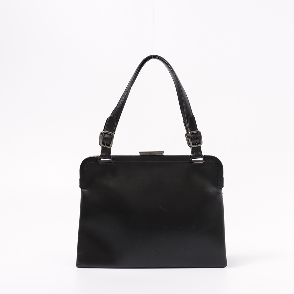 楽天市場】極美品 プラダ PRADA がま口 ハンドバッグ パーティバッグ