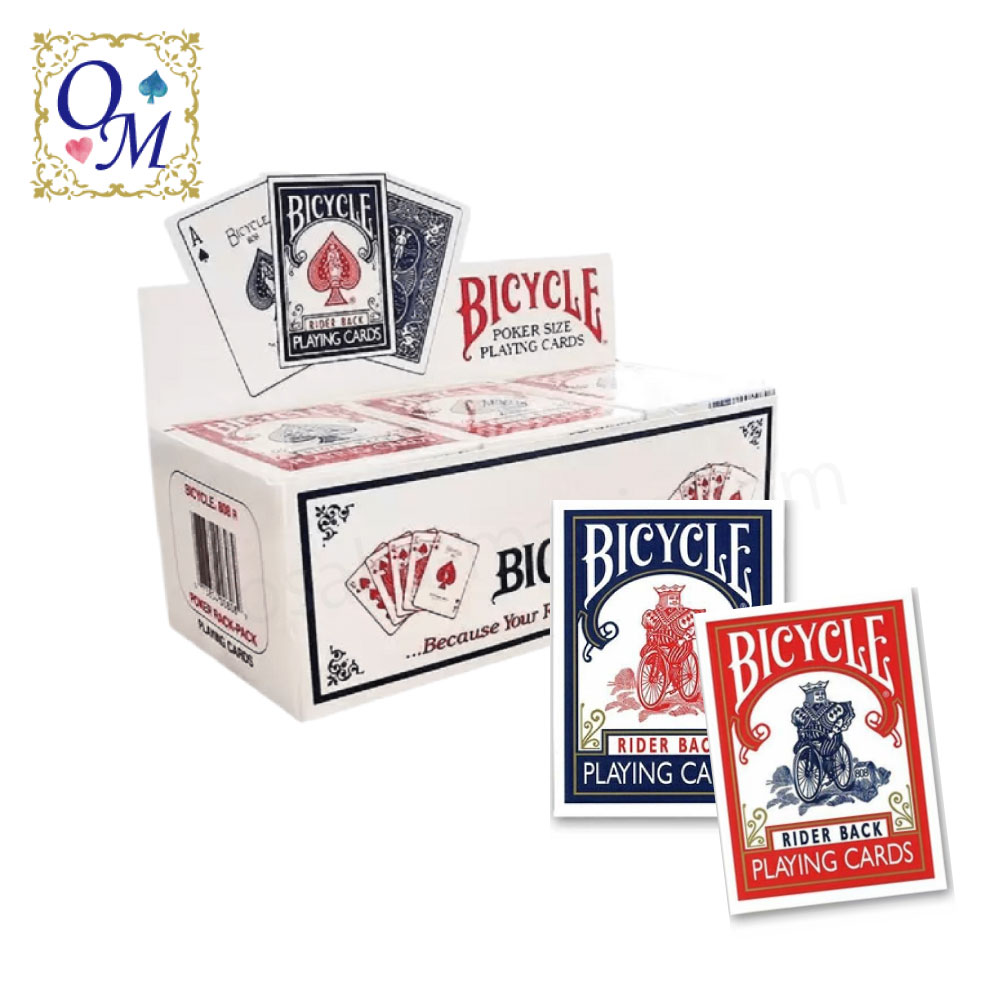 【トランプ】バイスクル BICYCLE 1ダース ポーカーサイズ 青 赤