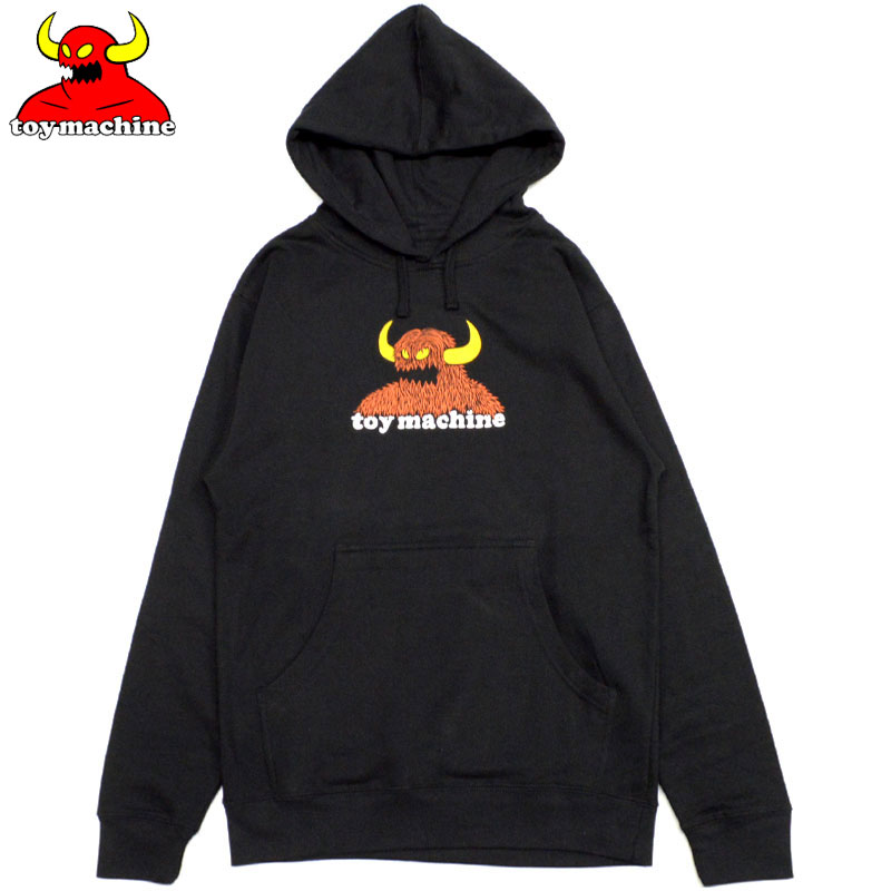 本物の Us トイマシーン Toy Machine Furry Monster Hoodie ブラック 黒 Black トイマシーンパーカ Toy Machineパーカ Toy Machineフードスウェット トイマシーンフードスウェット トイマシーンスウェット Toy Machineスウェット プルオーバーフーディ Toymachine