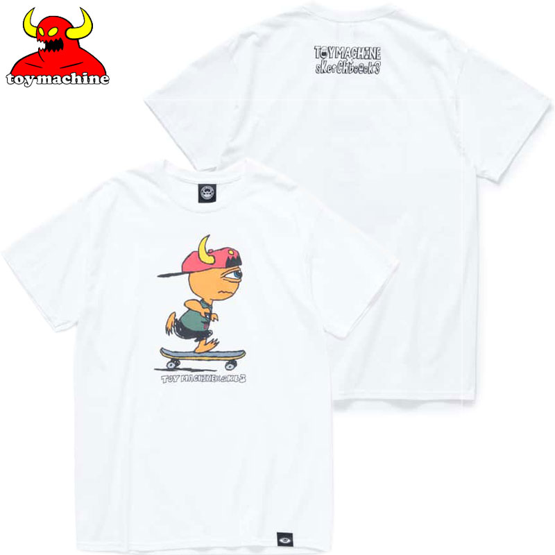 【楽天市場】トイマシーン TOY MACHINE × sKetChboOok3 SECT CRUISING SS TEE(ホワイト 白