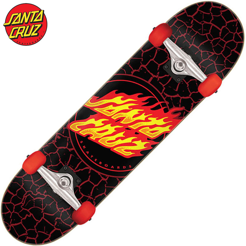 人気ブランドを サンタクルーズ Santa Cruz Flame Dot Full Complete Deck ブラック 黒 Black サンタクルーズデッキ Santa Cruzデッキ サンタクルーズスケートボード Santa Cruzスケートボード デッキ スケボー コンプリートデッキ 流行に Www Avicolagrau Com