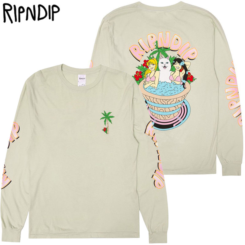 楽天市場】リップンディップ RIPNDIP TRAVIS LONG SLEEVE(グレー