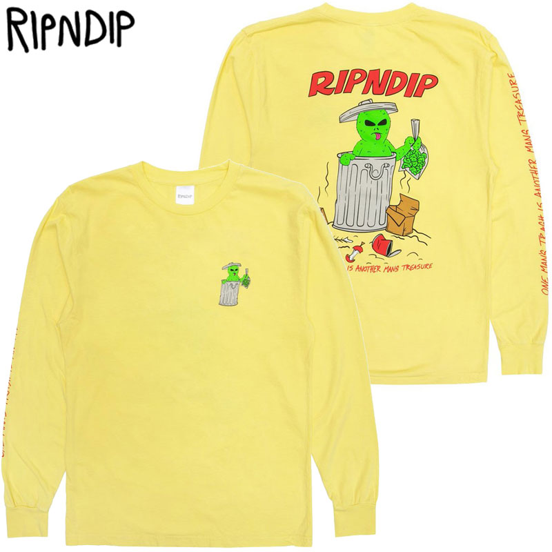 楽天市場】リップンディップ RIPNDIP TRAVIS LONG SLEEVE(グレー