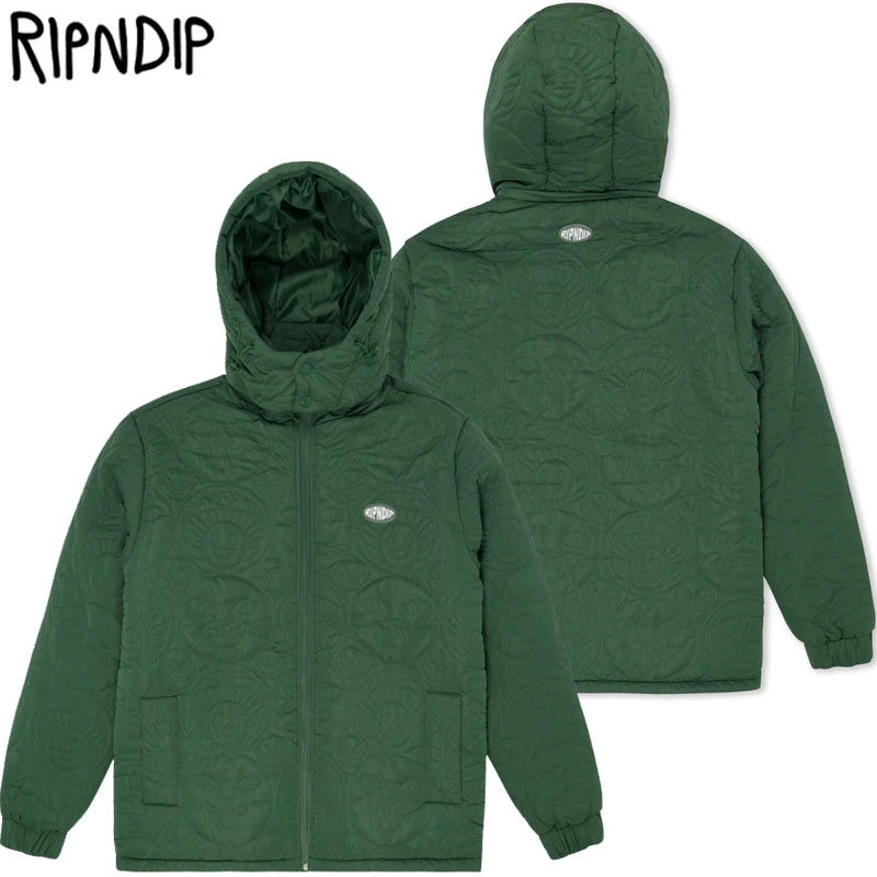 楽天市場】送料無料 リップンディップ RIPNDIP NEON CAT PUFFER JACKET