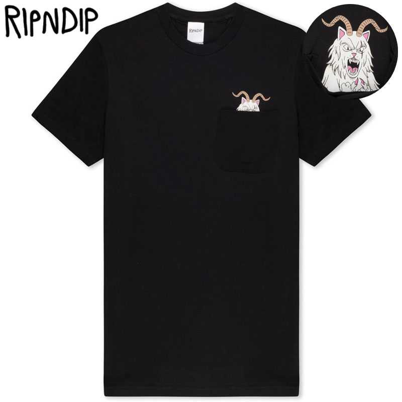 楽天市場】リップンディップ RIPNDIP CAVENERM TEE ( ブルー 青